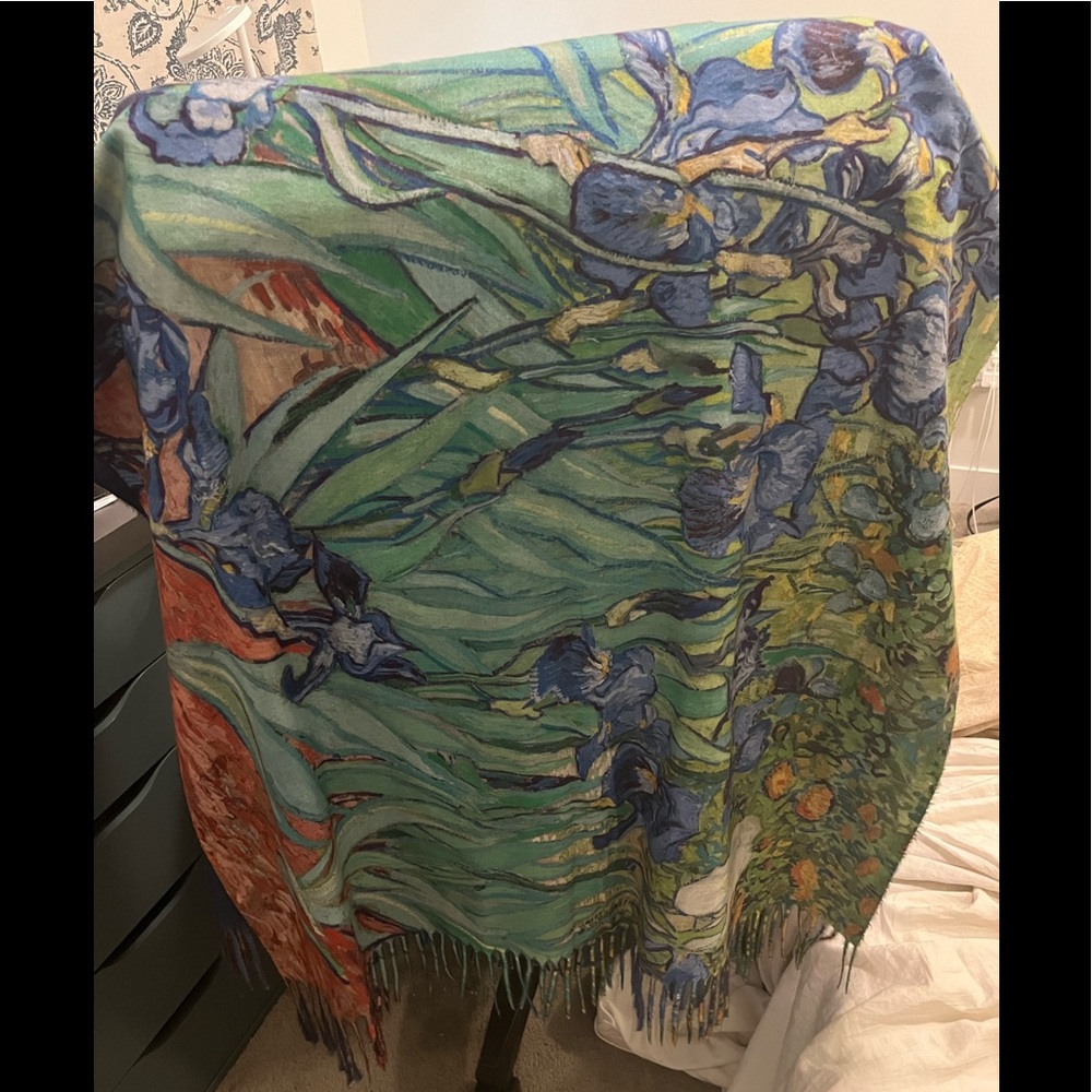 Gorgeous Van Gogh Irises Scarf from Van Gogh Museum in Amsterdam